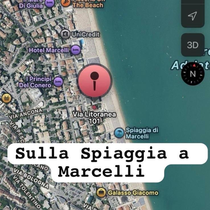 Conero Casa - Marcelli Di Numana In Via Litoranea 101 Sul Mare Vista Spiaggia Con Parcheggio Esclusivo Екстериор снимка